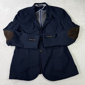 Zara Blazer Mens 40R Blue 2 Button Sport Coat Casual Unstructured